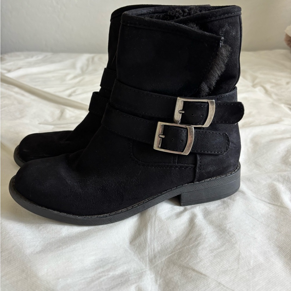 Target Black Ankle Boots with Buckles